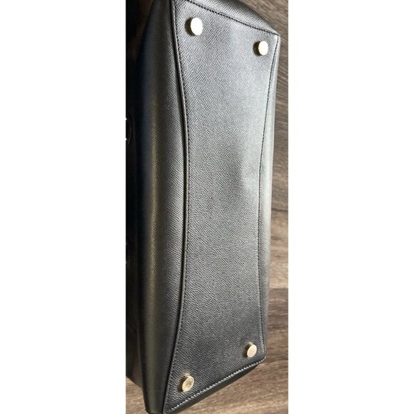 Michael Kors Limited Edition Leather Voyager Love Tote Large Black Canvas - Picture 9 of 16